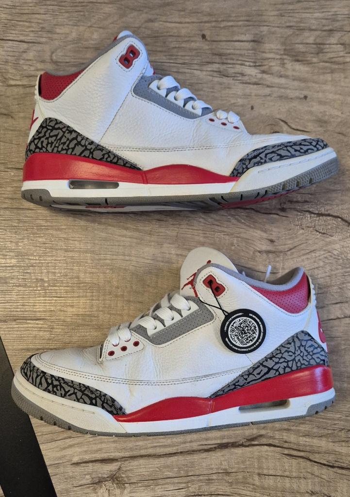 Air Jordan 3 OG Fire Red, Enlèvement ou Envoi, Comme neuf, Chaussures