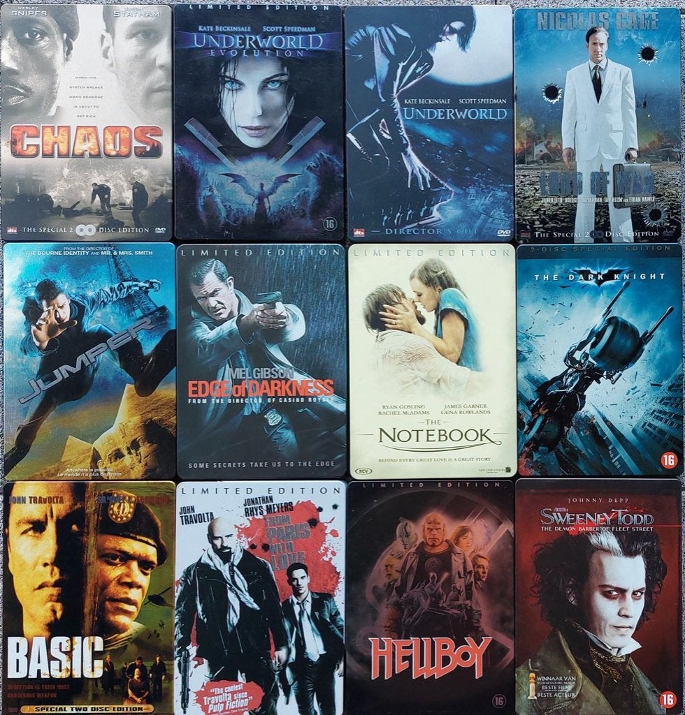 Partij steelbook / metalcase DVD's vanaf 2€/stuk, Cd's en Dvd's, Ophalen, Engels, Nederlands, Zo goed als nieuw