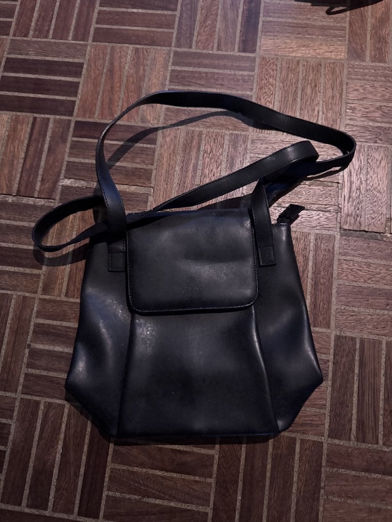 Sac à bandoulière noir Peter Ascott, Enlèvement, Utilisé, Noir