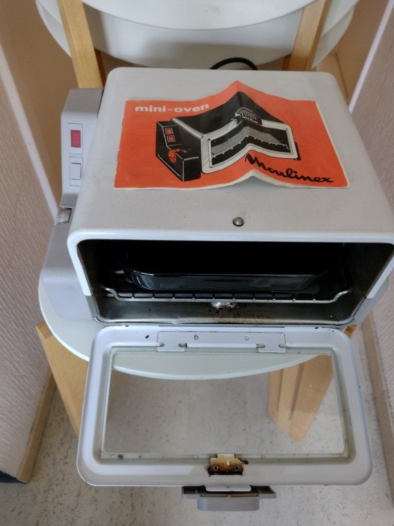 Moulinex mini oventje met ovenschaal, Elektronische apparatuur, Ophalen, Gebruikt, Hete lucht, Vrijstaand