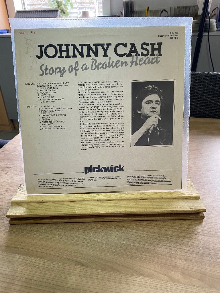 Lp Johnny cash, Cd's en Dvd's, Ophalen, LP, Gebruikt, Fotohoes