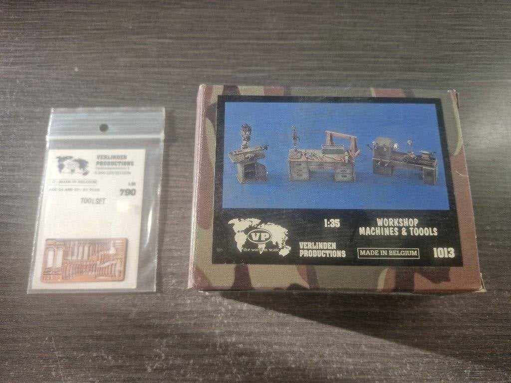 Lot Verlinden 1/35 Workshop Machines & Tools + Toolset, Ophalen of Verzenden, Nieuw, 1:35 tot 1:50, Diorama