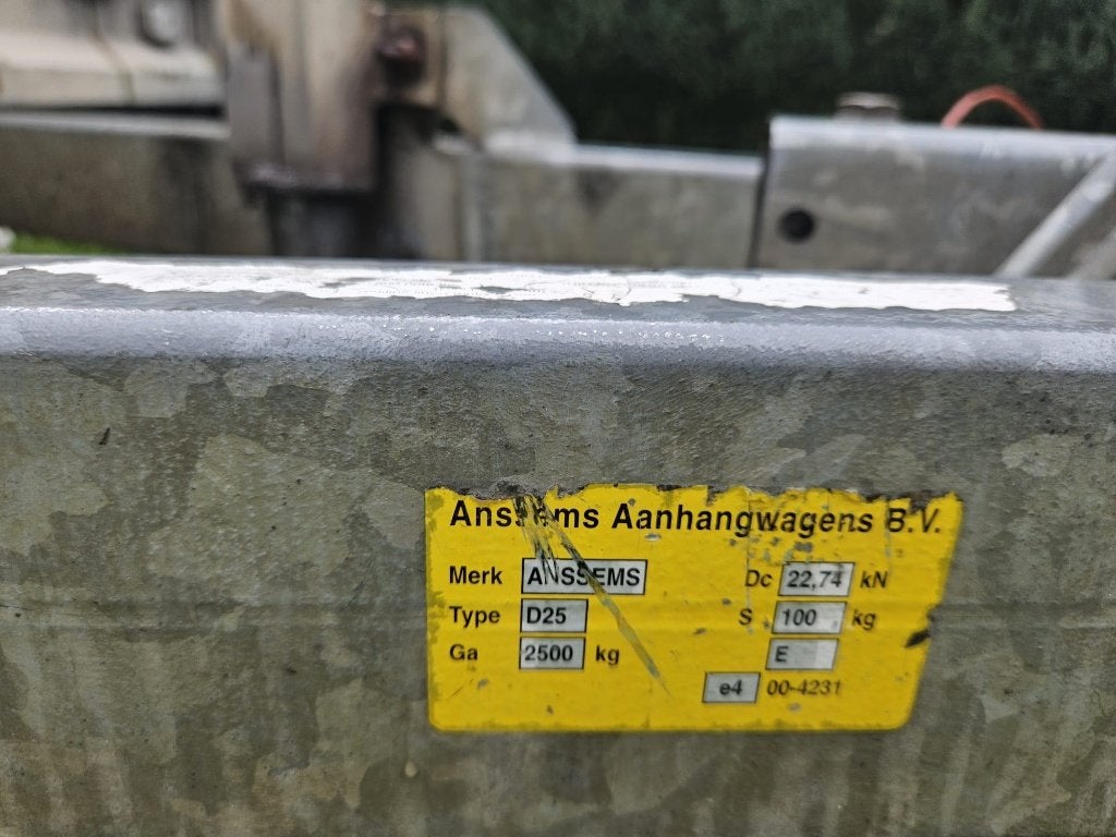 Aanhangwagen Anssems, Ophalen, Zo goed als nieuw