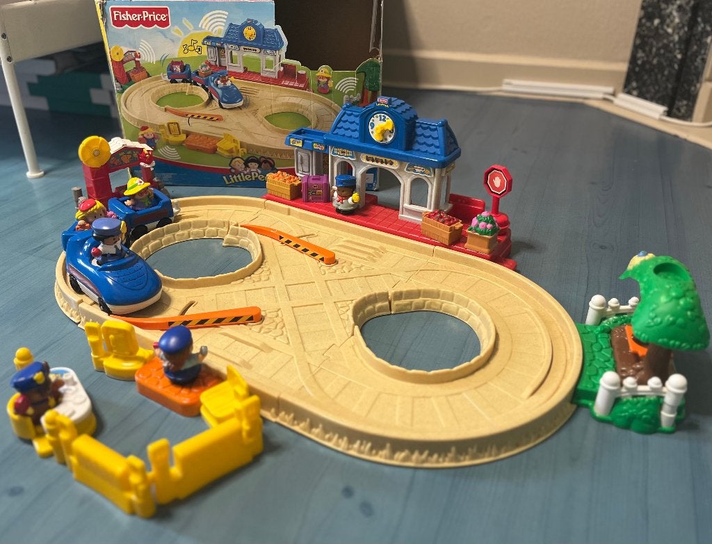Fisher Price Speelgoed Treinstation, Ophalen, Gebruikt, Speelset, Met geluid