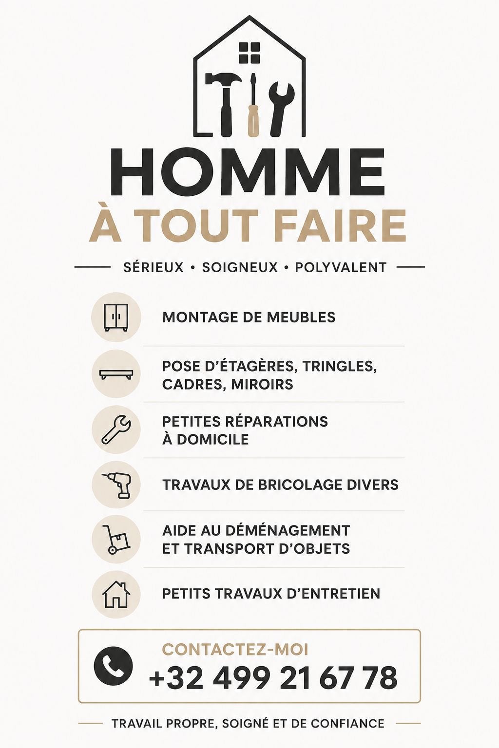 Homme a tout faire, Tickets & Billets, Événements & Festivals