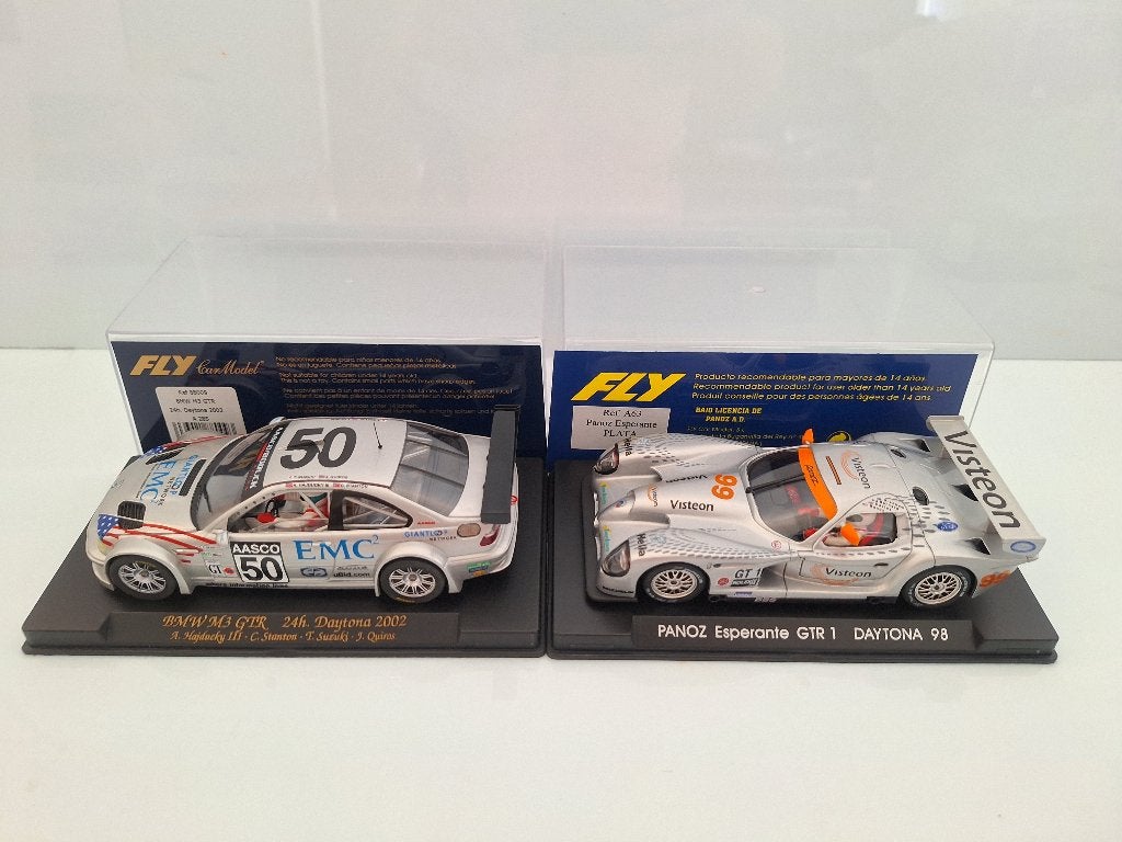 Fly 1 x Panoz GTR en 1 x Bmw M3 GTR Nieuw in doos, Overige merken, Racebaan, Nieuw, Ophalen of Verzenden