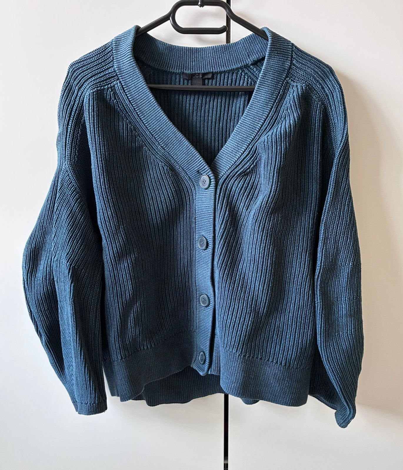 Blauwe katoenen trui COS maat M, Kleding | Dames, Truien en Vesten, Ophalen, Zo goed als nieuw, Maat 38/40 (M)