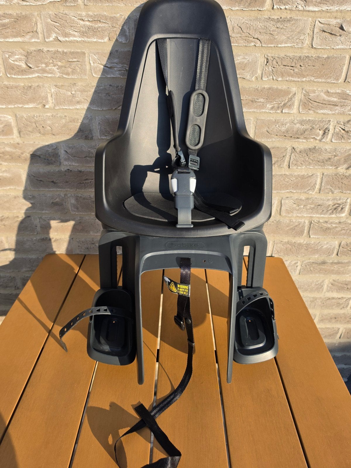 Bobike Maxi One Urban Black, Vélos & Vélomoteurs, Accessoires vélo | Sièges de vélo, Utilisé, Siège arrière, 9 à 18 kg, Repose-pieds