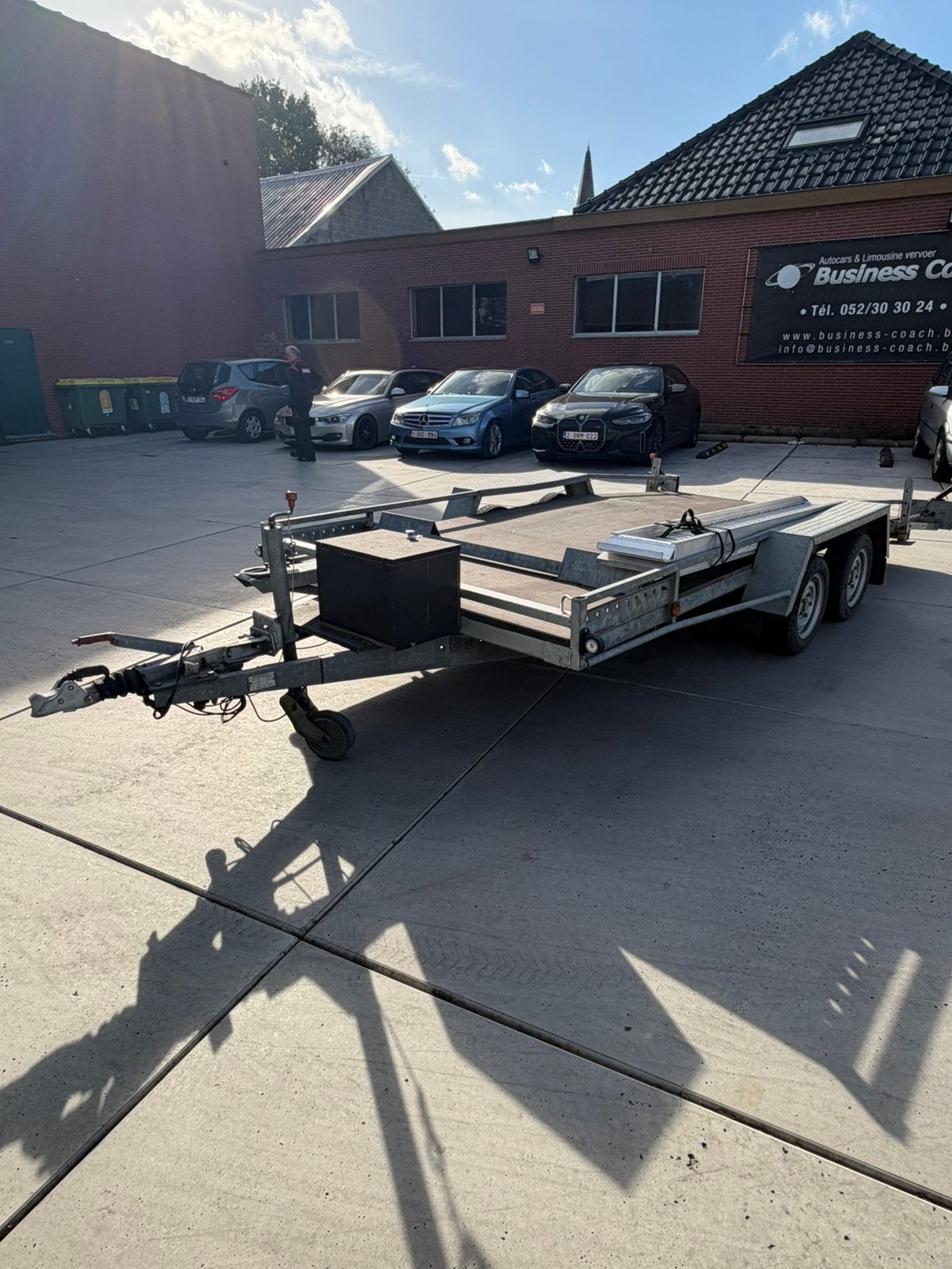 Auto aanhangwagen, Ophalen, Gebruikt