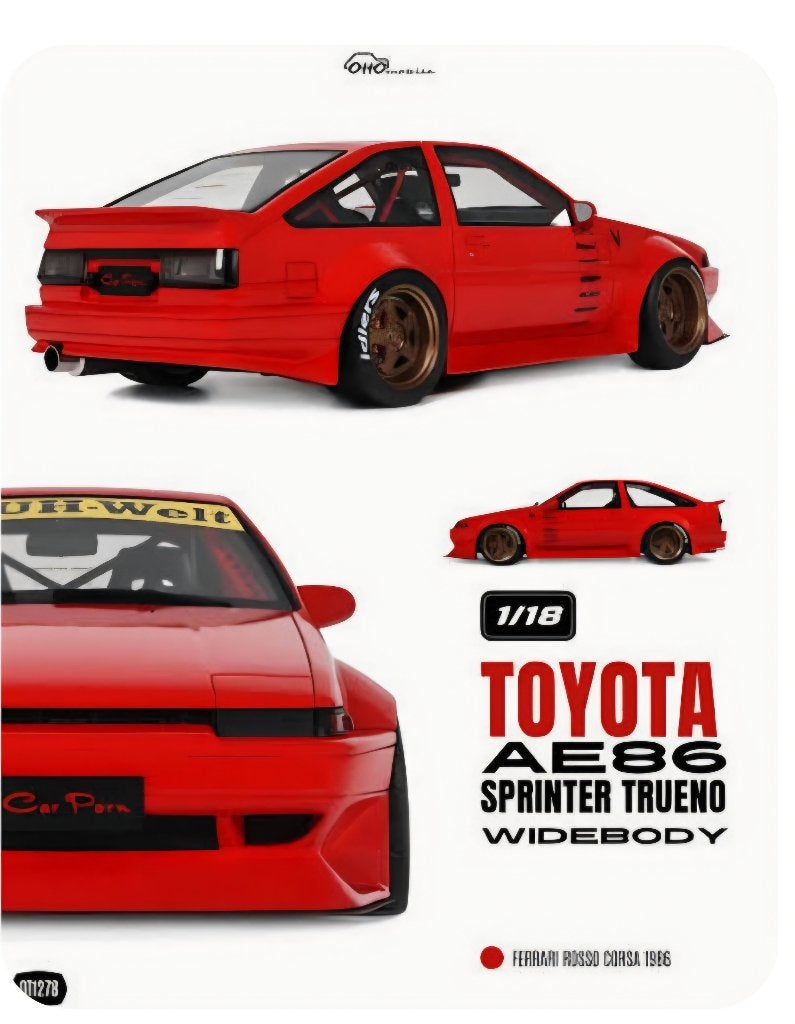 Pré-commande !! Toyota AE86 Sprinter Trueno Widebody 1/18ème, OttOMobile, Auto, Nieuw, Otto