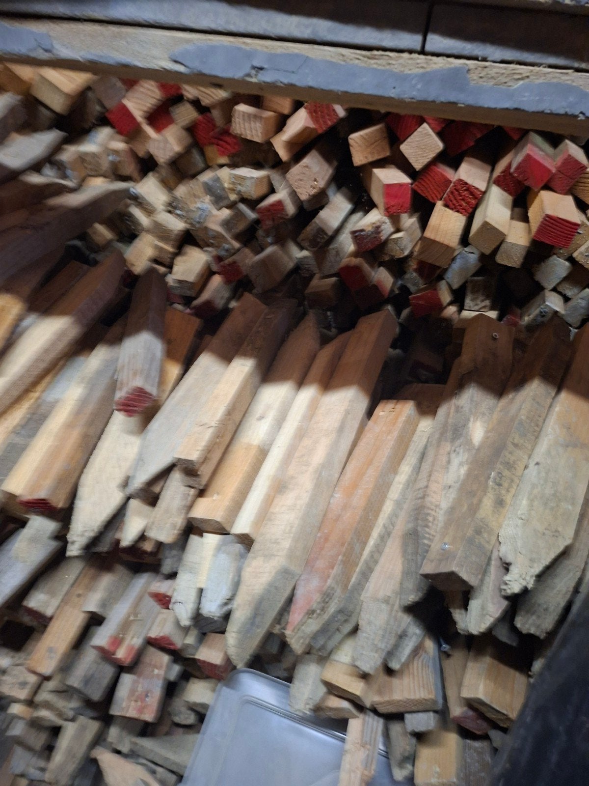 houten  pakketen 50 cent stuk, Ophalen