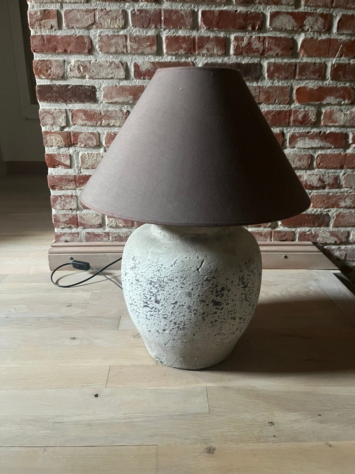 Mooie landelijke lamp, Ophalen, Zo goed als nieuw, Met kap