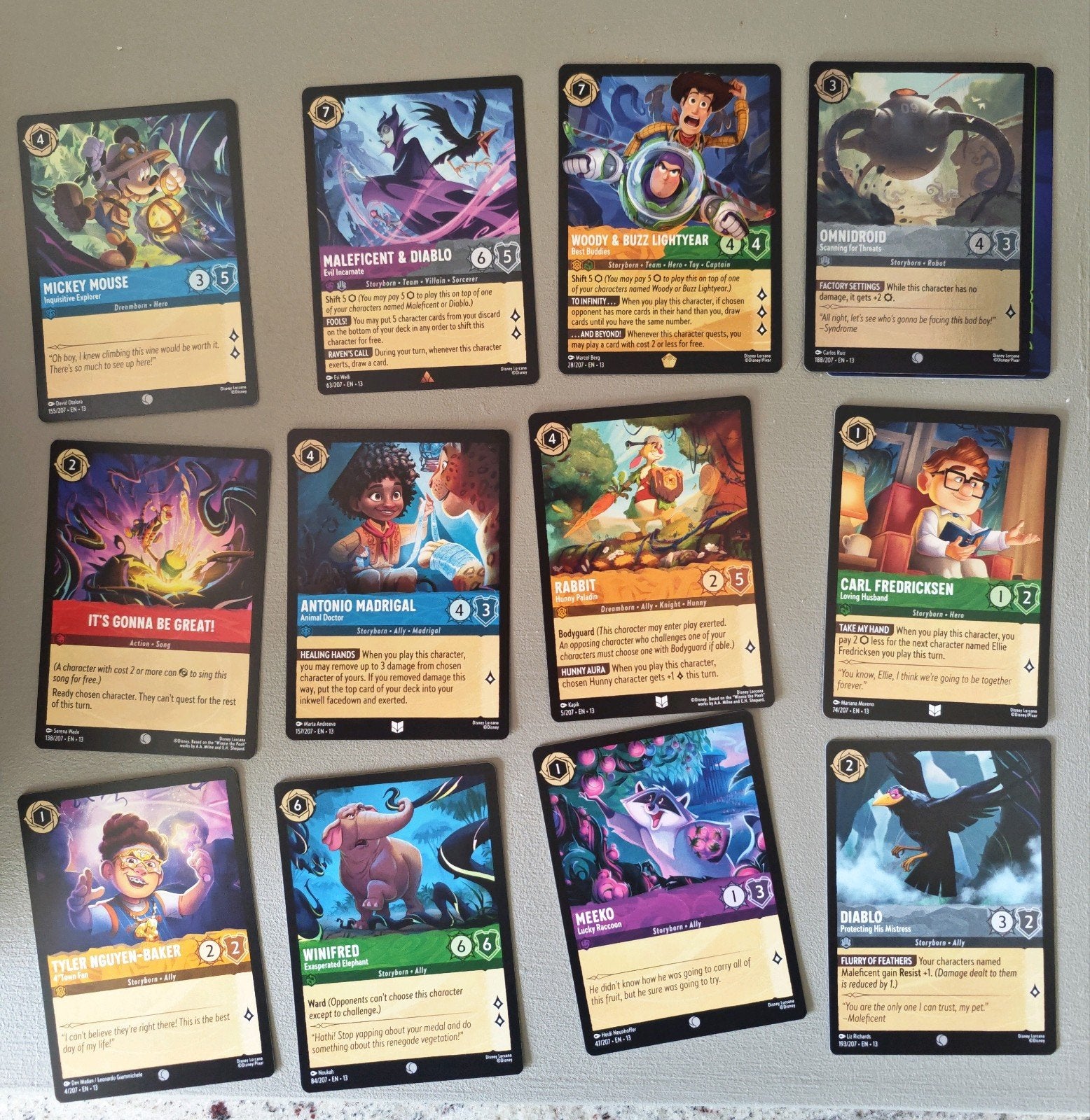Disney Lorcana kaartjee, Hobby en Vrije tijd, Ophalen of Verzenden, Nieuw, Meerdere kaarten, Foil