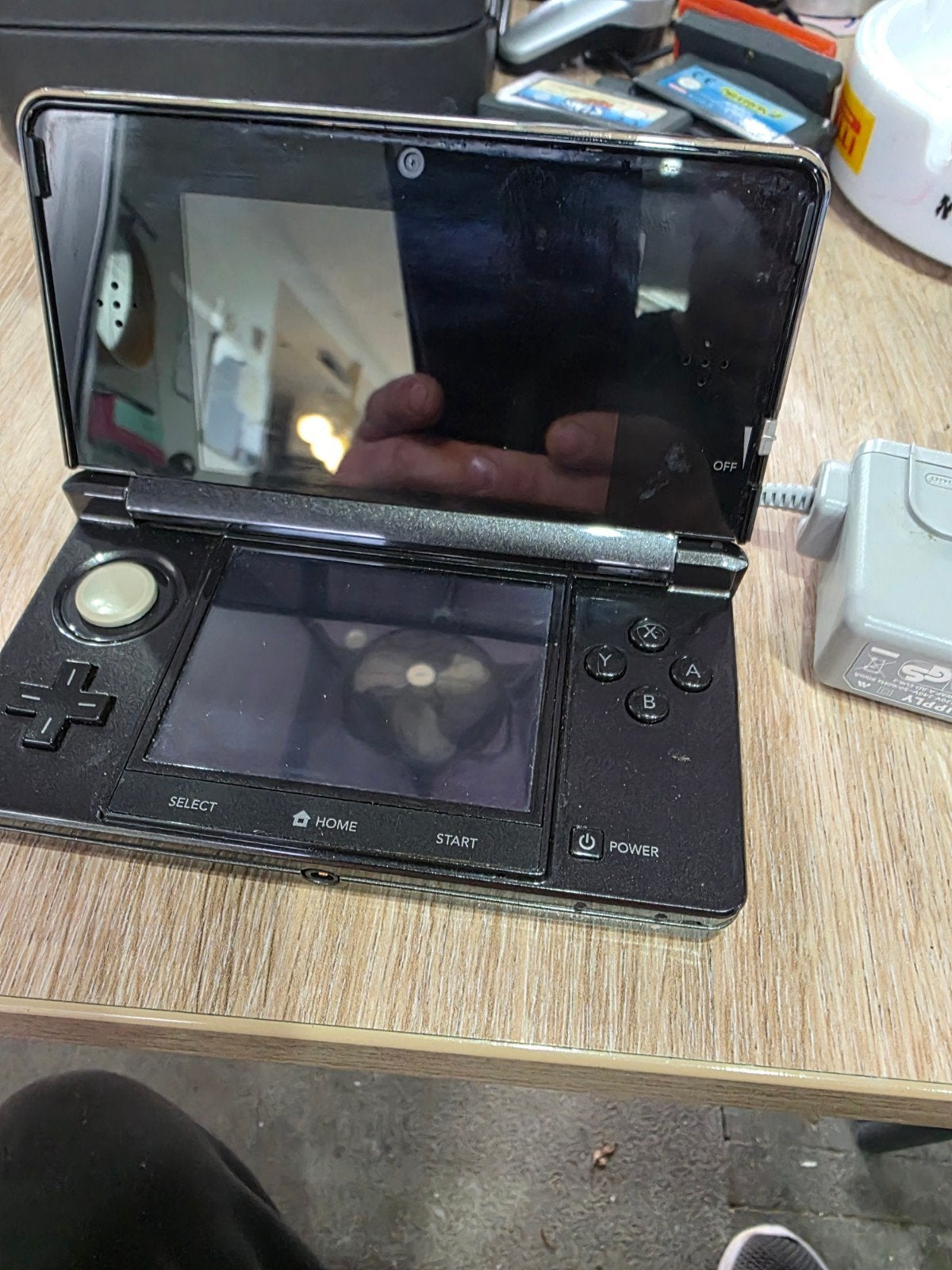 nintendo 3 ds + 3 games, Ophalen, Zwart, 3DS, Gebruikt