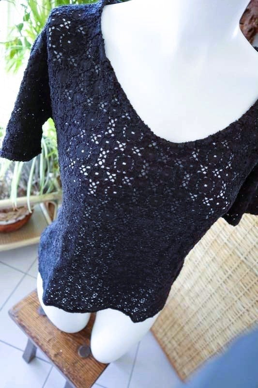 transparant zwart T-shirt, Kleding | Dames, Maat 38/40 (M), Zwart, Kookai, Ophalen of Verzenden