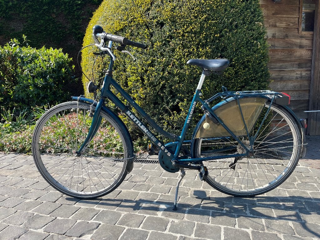 Groene damesfiets Kettler, Fietsen en Brommers, Gebruikt, Velgrem, Versnellingen, Ophalen