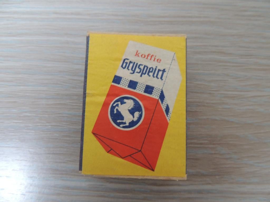 Houten Lucifer doosje Geraardsbergen Gryspeirt, Ophalen, Gebruikt