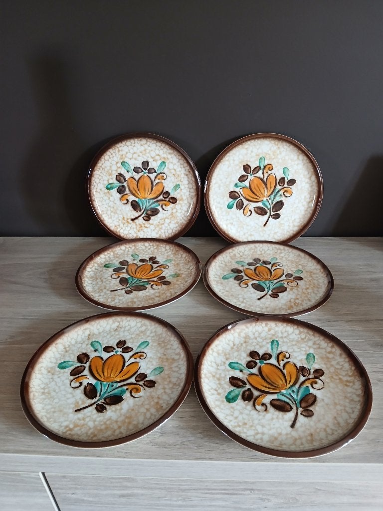 6 Boch dinerborden - model Corfu, Antiek en Kunst, Ophalen