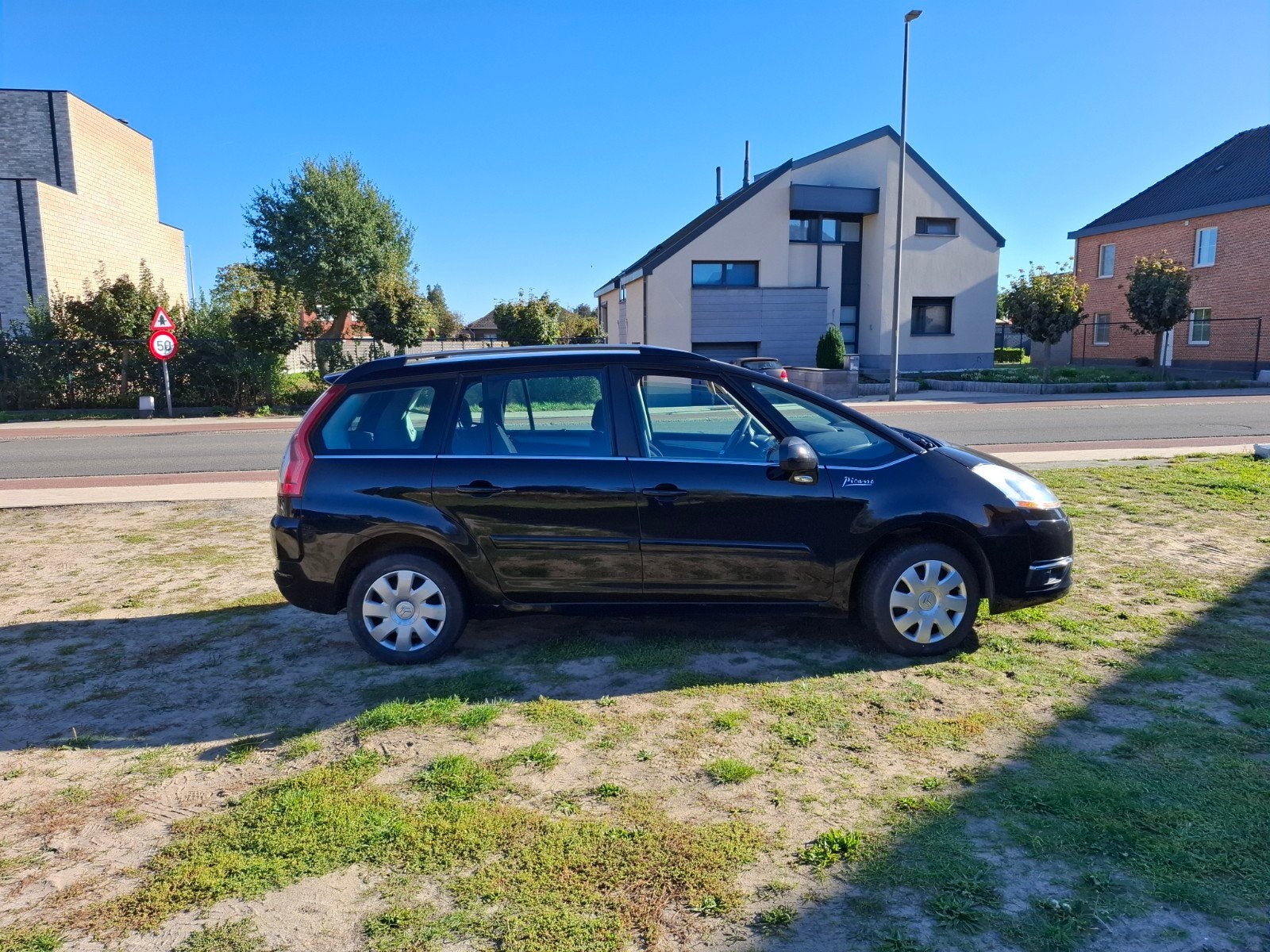 citroen C4 Picasso 1.6Vti (Motor Defect!), Auto's, Voorwielaandrijving, Zwart, 4 cilinders, Zwart