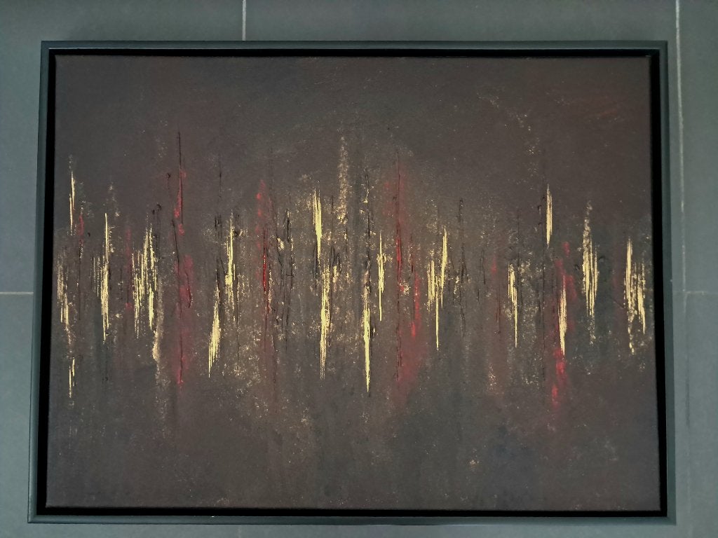 Abstract Modern Acryl canvas 60*80cm, Antiek en Kunst, Ophalen, Handgeschilderd, Acrylverf, Abstract