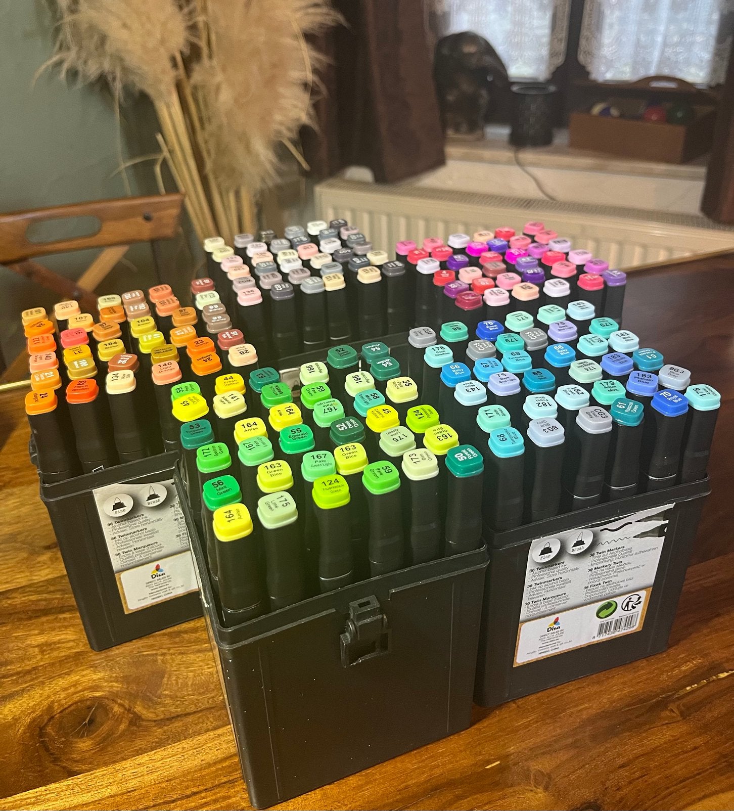 180 marqueurs TwinMarkers, Enlèvement ou Envoi, Utilisé, Crayon ou Feutre