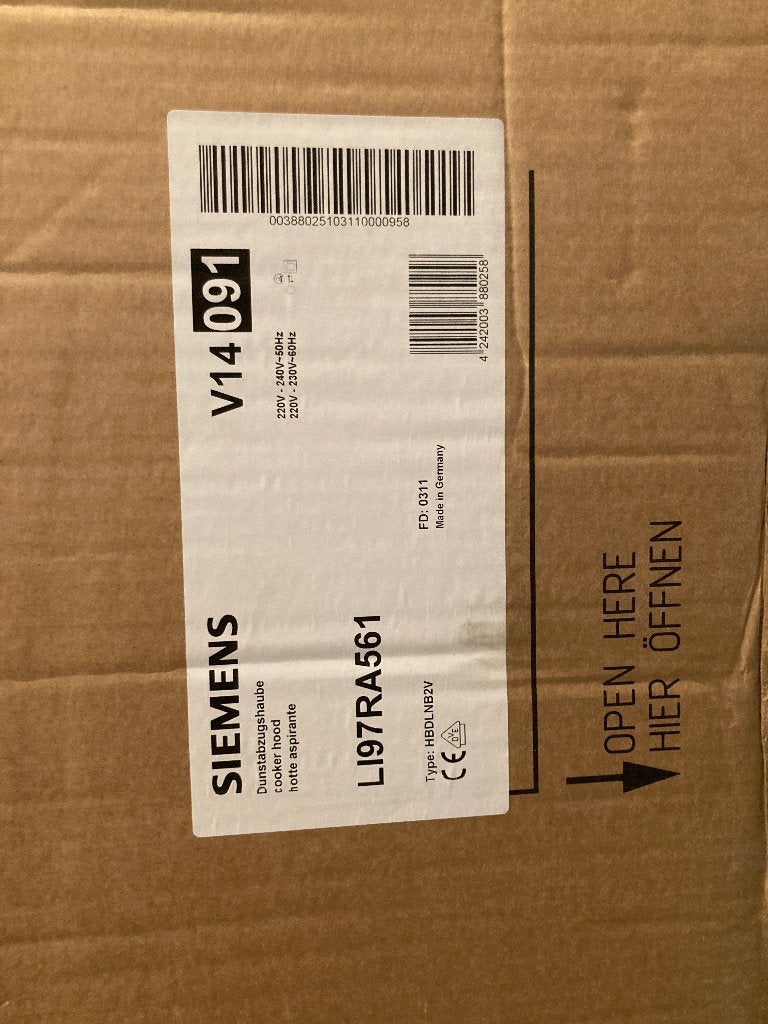 Siemens afzuigkap, Elektronische apparatuur, Afzuigkappen, Ophalen, Onderbouw afzuigkap, Nieuw, Motor