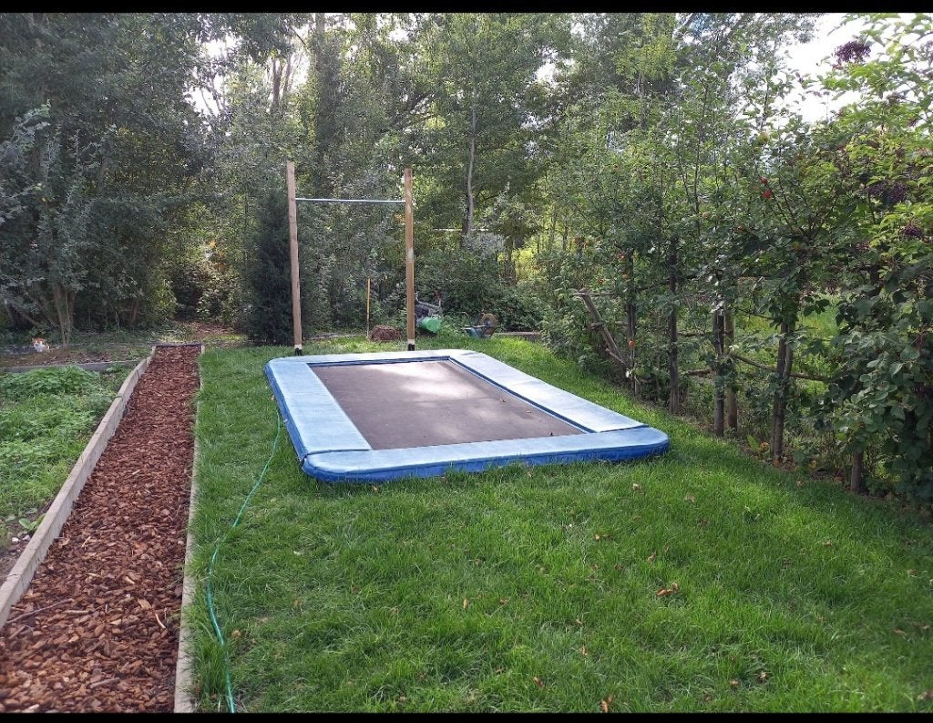 Trampoline, Kinderen en Baby's, Speelgoed | Buiten | Trampolines, Ophalen, Gebruikt