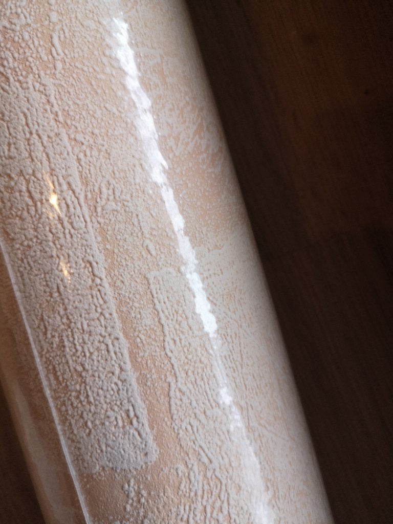 Rol vliesbehang licht oranje 10 m, Ophalen of Verzenden, Vliesbehang, Oranje, Structuur