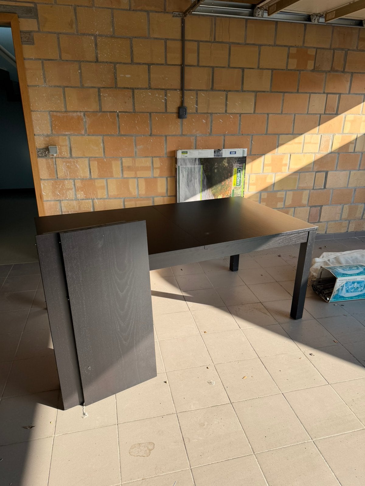 Table noire Ikea +- 90 x 160 cm, Maison & Meubles, Enlèvement, Comme neuf