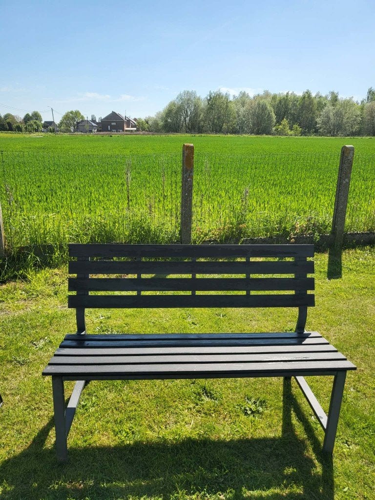 Tuinbank en stoelen, Ophalen, Gebruikt, Kunststof