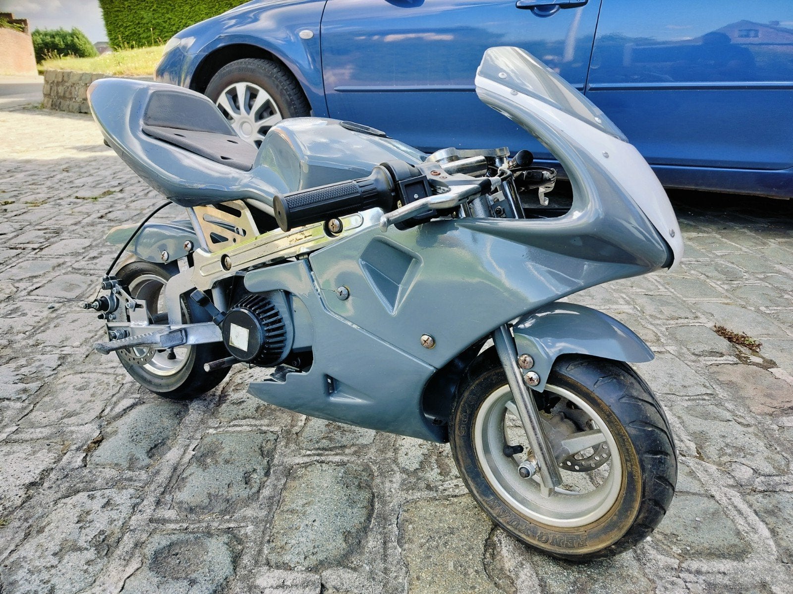 Pocketbike 50cc grijs, Ophalen