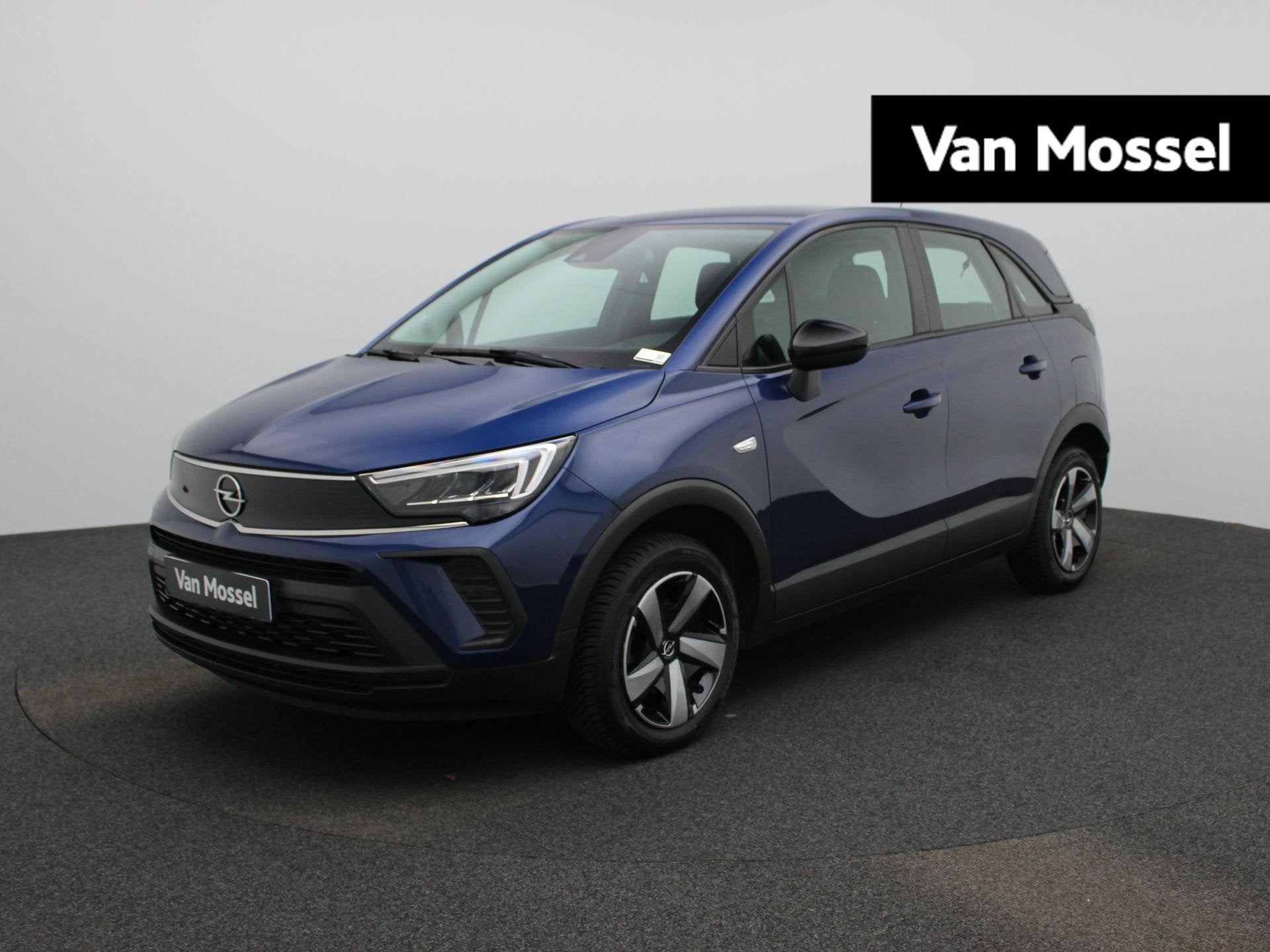 Opel Crossland 1.2 81kW Turbo S/S Edition, Auto's, Voorwielaandrijving, Gebruikt, Zwart, Blauw