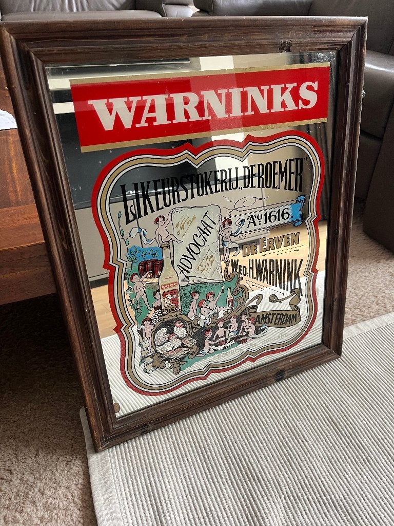 Miroir vintage L'avocat de Warnink, Enlèvement