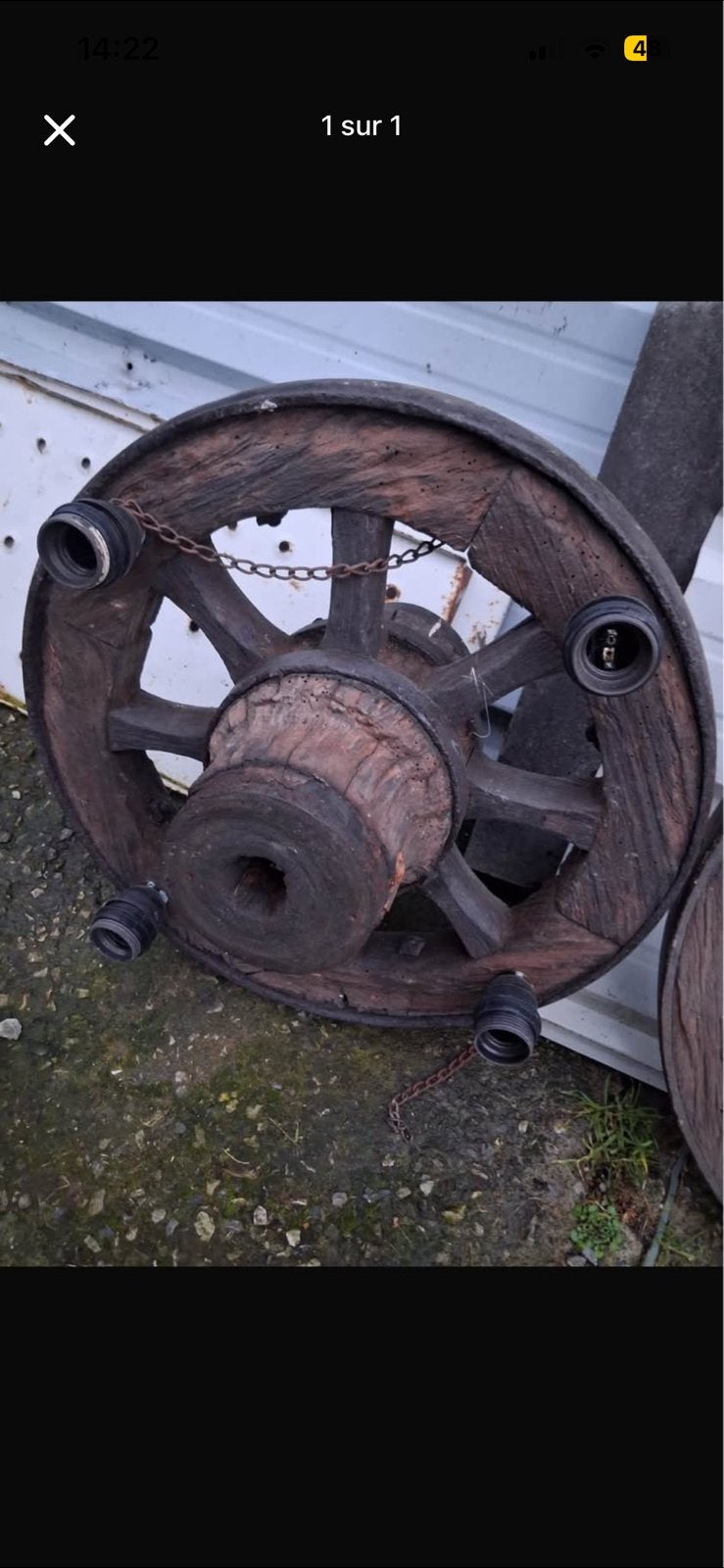Roue de charette, Enlèvement