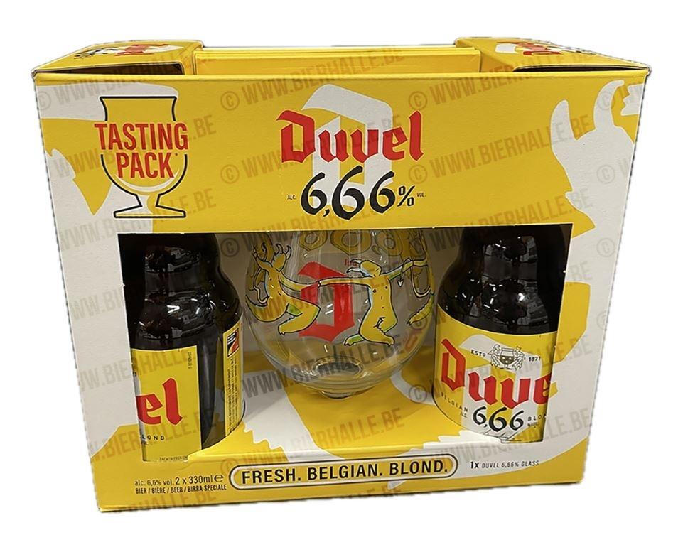 Giftbox Duvel '666', Enlèvement ou Envoi, Verre à bière