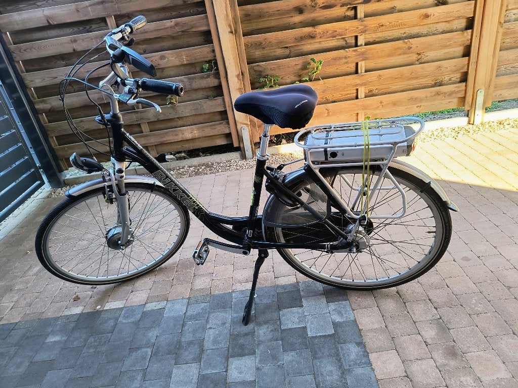 Bikkel elektrische damesfiets, Gebruikt, Minder dan 47 cm, 50 km per accu of meer, Ophalen