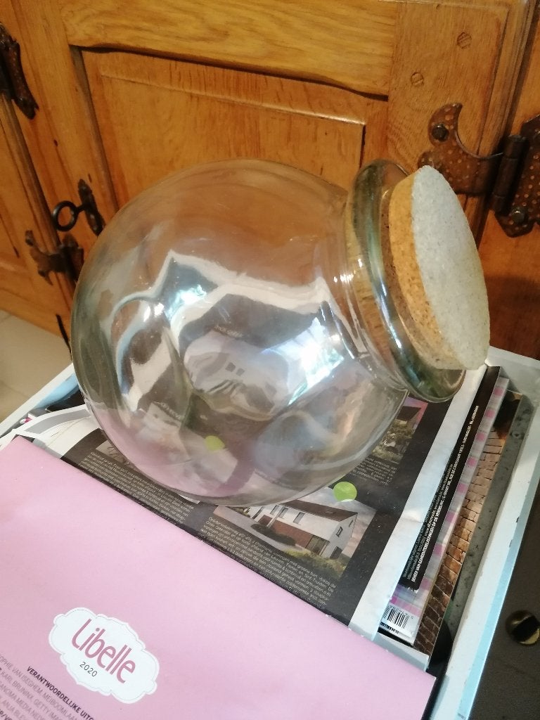 Spaghettipot, snoeppot & voorraadpot in glas - gratis, Huis en Inrichting, Ophalen, Zo goed als nieuw, Glas
