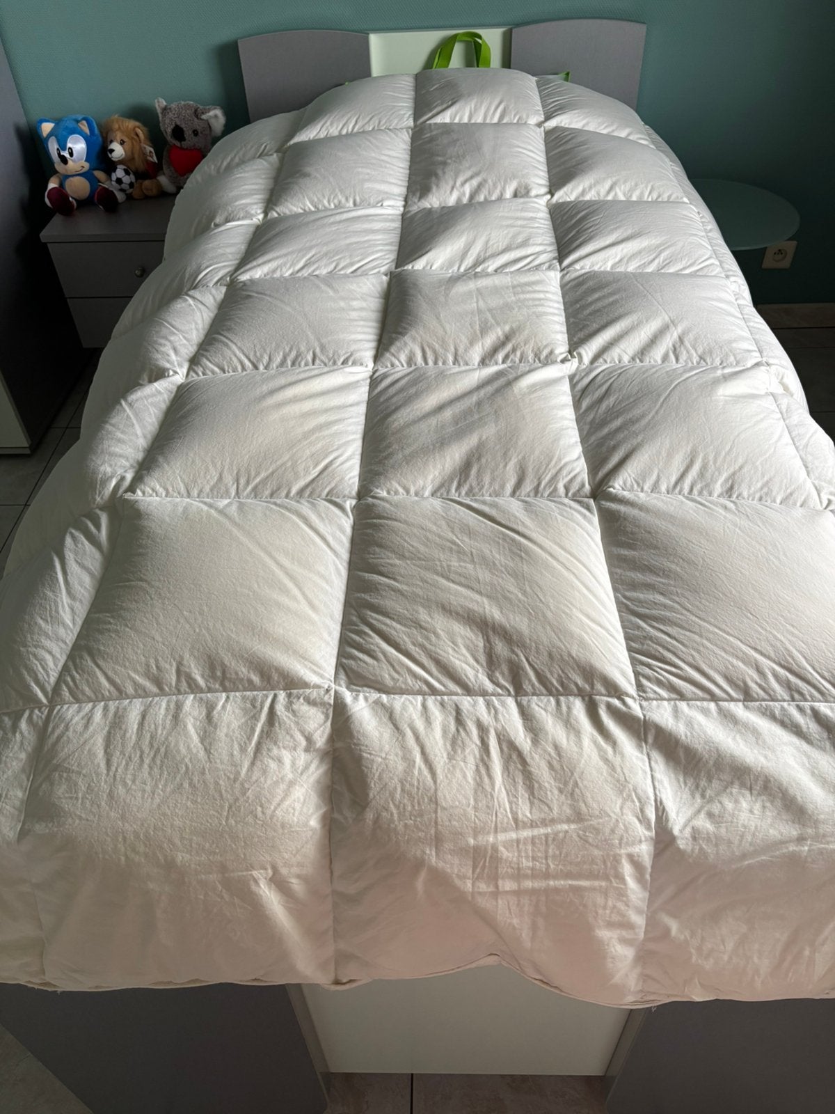 Donsdeken 140x200…echte dons zeer licht.., Enfants & Bébés, Chambre d'enfant | Linge de lit, Enlèvement, Comme neuf