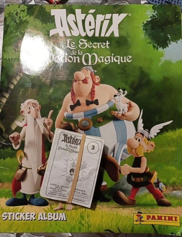 Autocollant Panini : Astérix, le secret de la potion magique, Ophalen