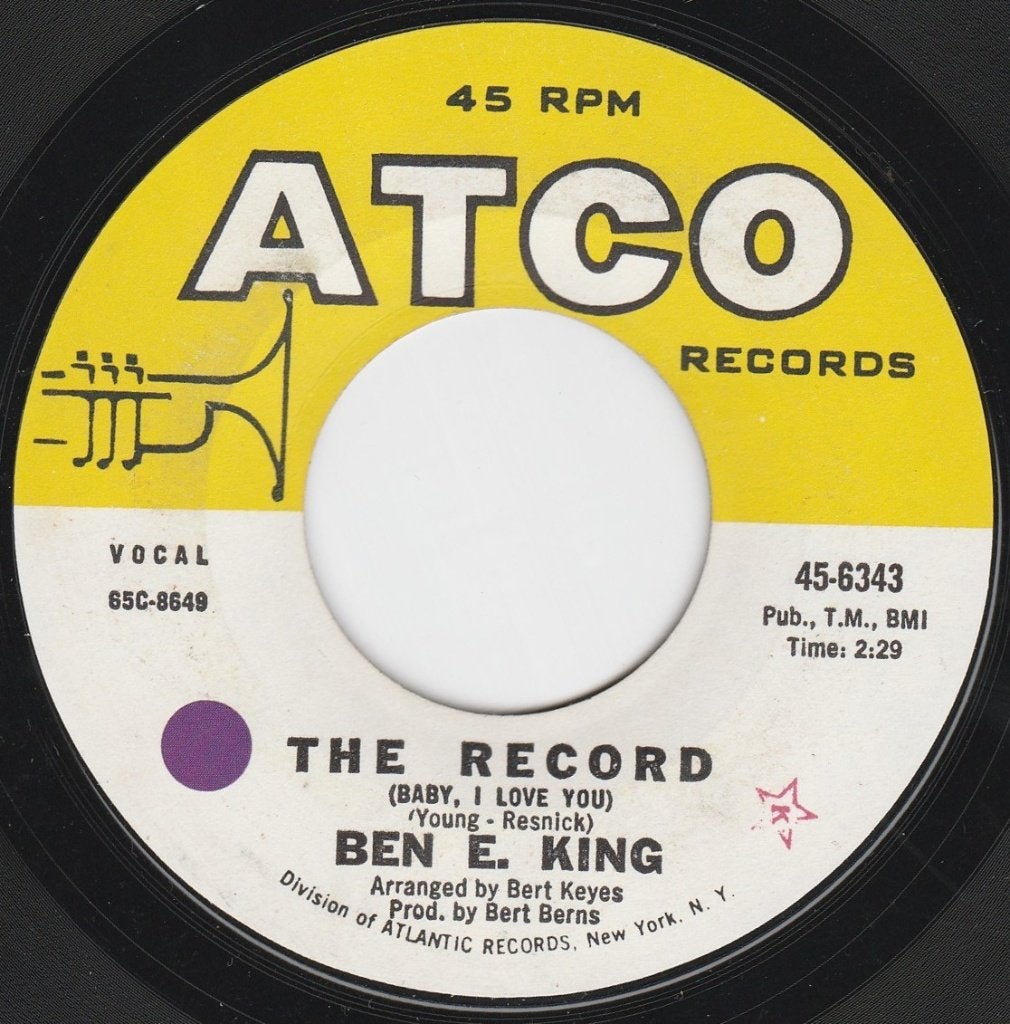 Ben E. King/The Record (Baby, ik hou van jou) * Oldies Soul*, Gebruikt, 7 inch, Soul, Overige typen