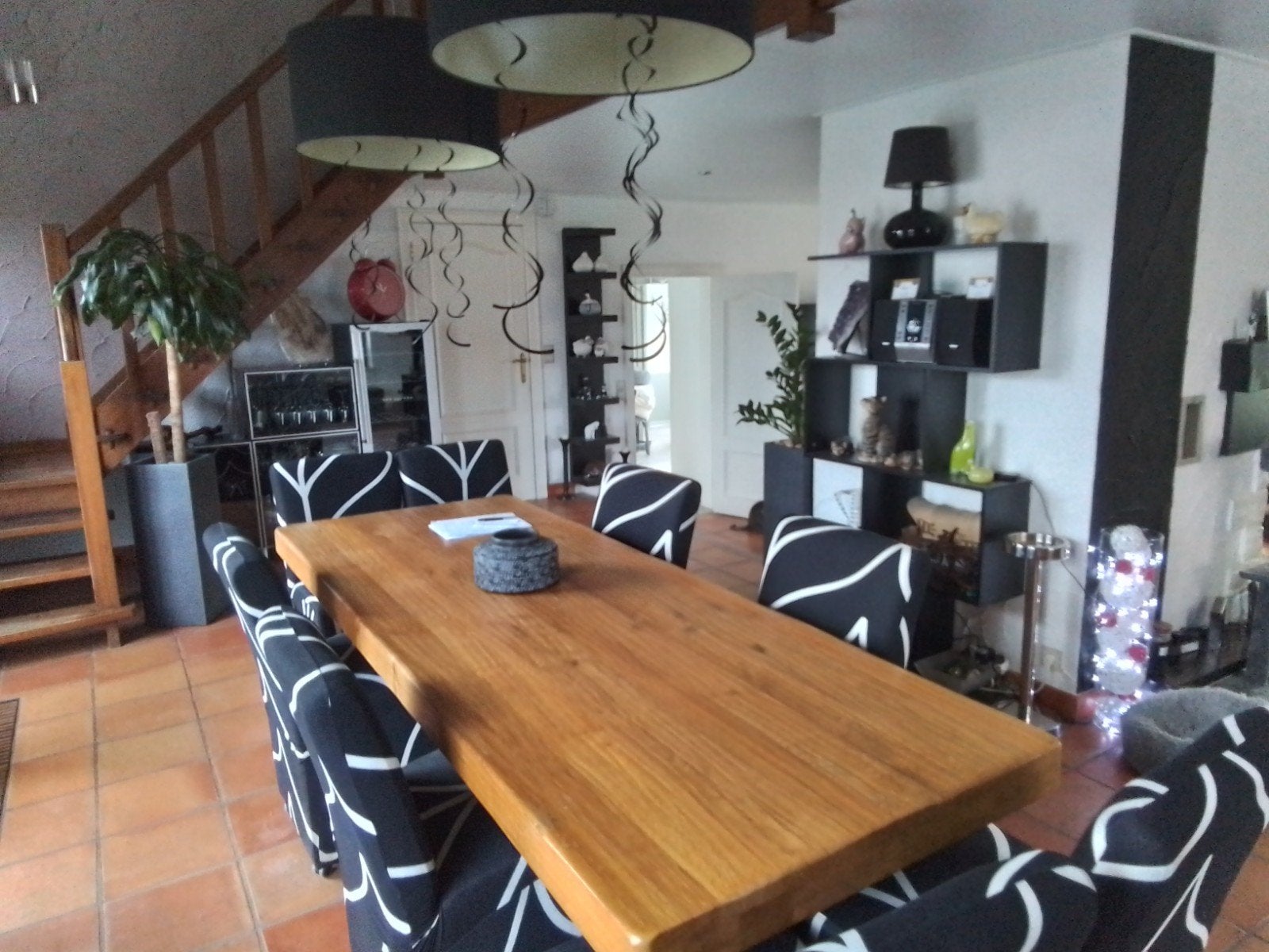 Table salle à manger chêne massif 240x90cm, Enlèvement, Chêne