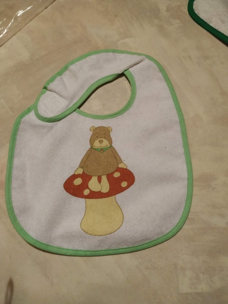 nieuw slabbetje met velcro, geplastifieerd achteraan, Enlèvement ou Envoi, Neuf