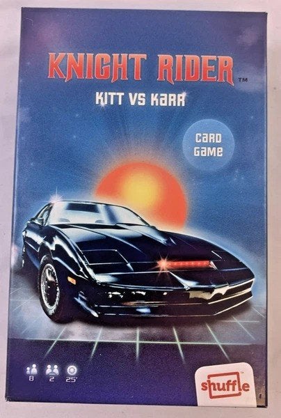 Cartamundi Shuffle Knight Rider Kitt vs Karr kaartspel nieuw, Een of twee spelers, Verzenden, Zo goed als nieuw, Cartamundi