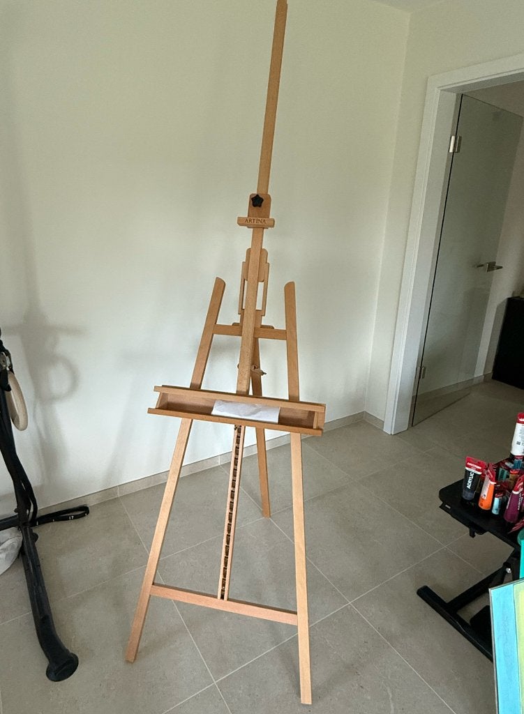 Chevalet en hêtre inclinable Neuf 225 x 66 cm (H x L), Enlèvement ou Envoi, Neuf, Chevalet