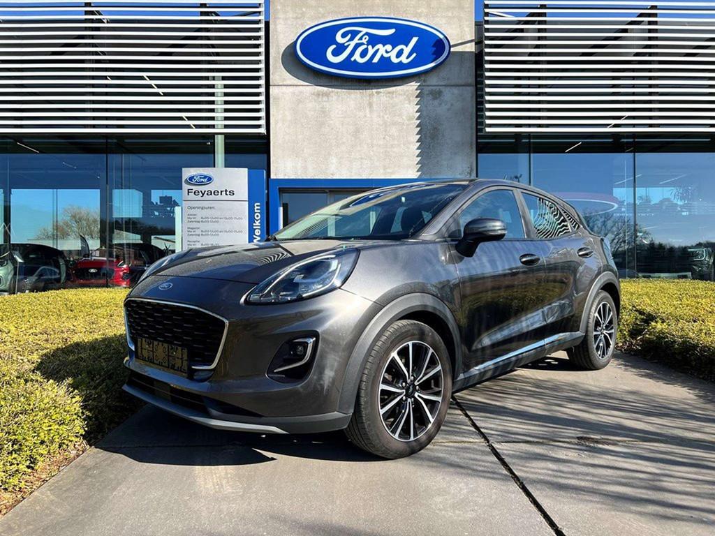 Ford Puma Titanium 1.0i EcoBoost mHEV 125 PK! (bj 2020), Stof, Bedrijf, Handgeschakeld, Grijs