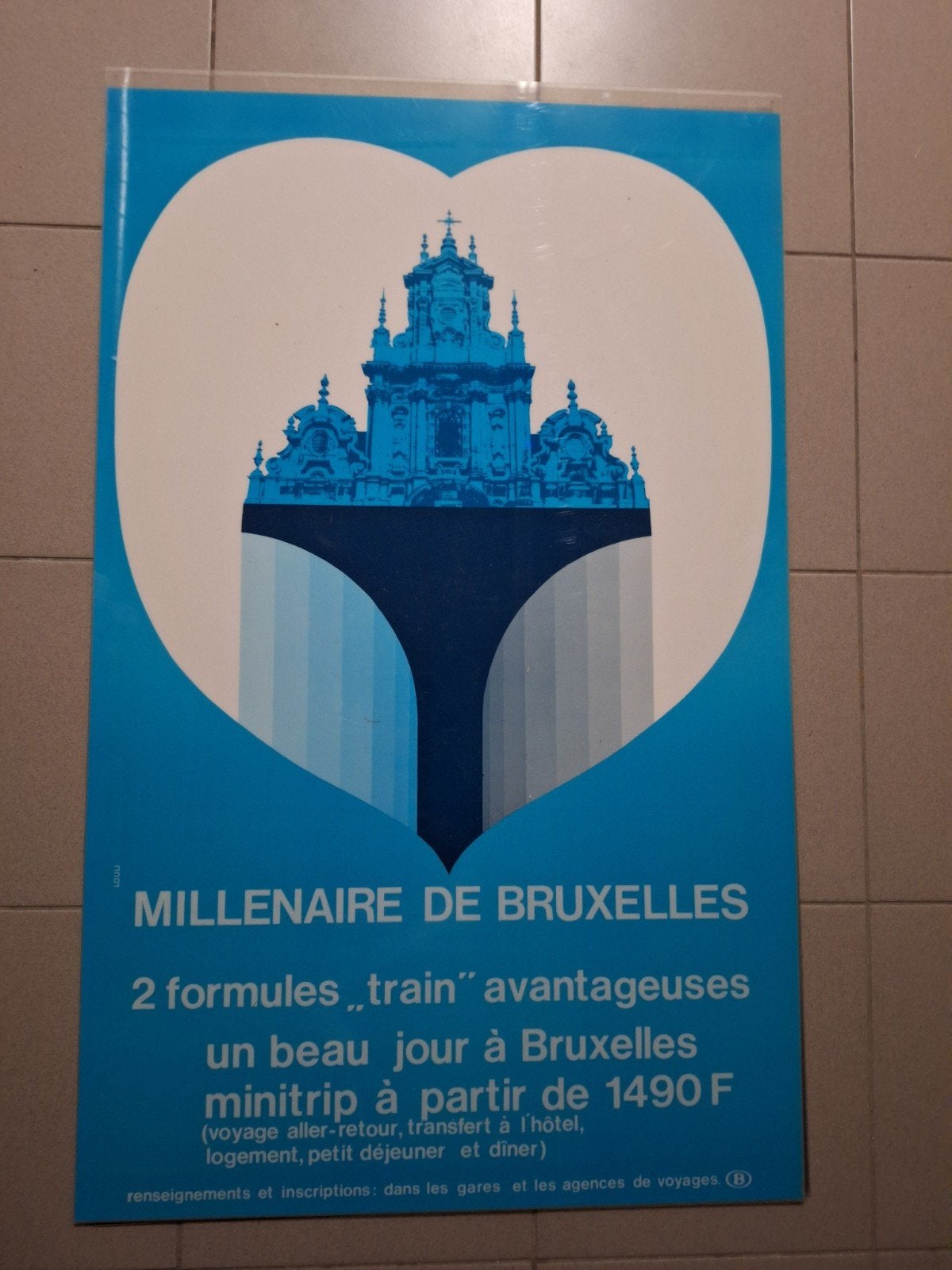 Affiche originale de la NMBS de 1979 !, Enlèvement ou Envoi