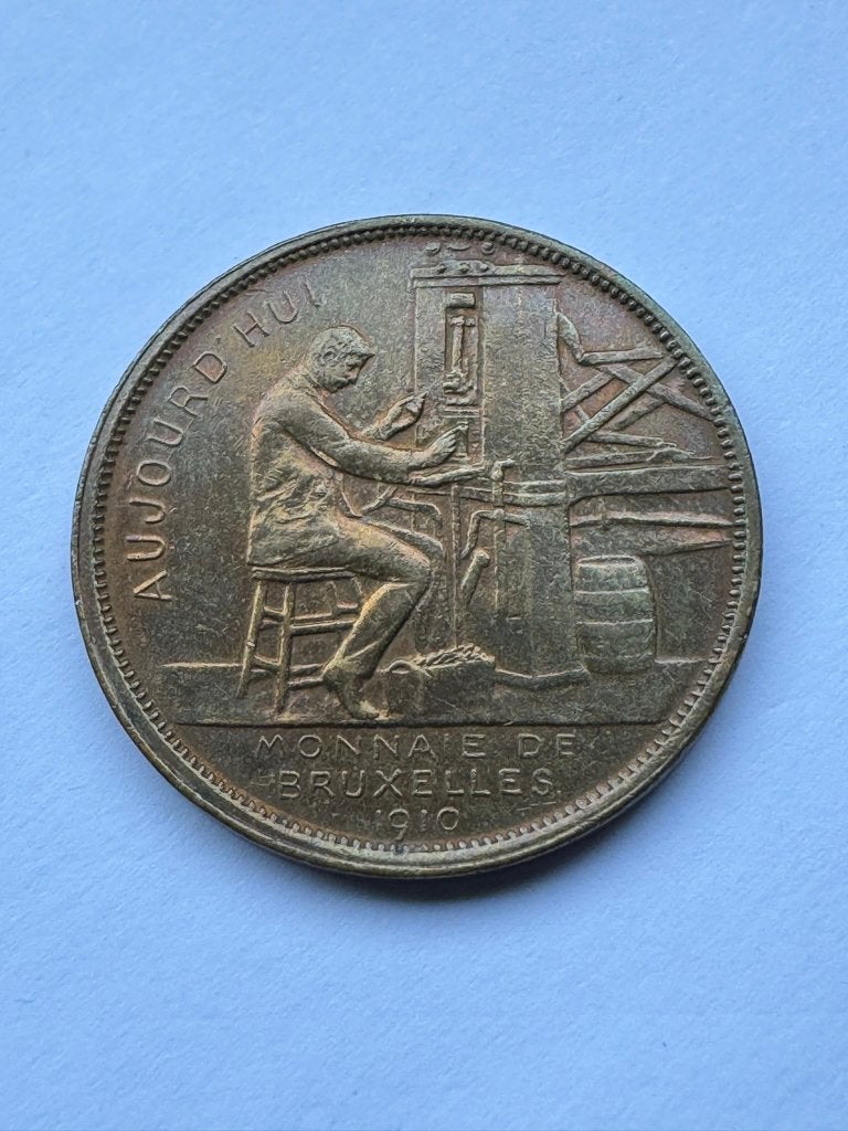 Belgique - Monnaie de Bruxelles 1910, Timbres & Monnaies, Enlèvement ou Envoi, Belgique, Monnaie en vrac
