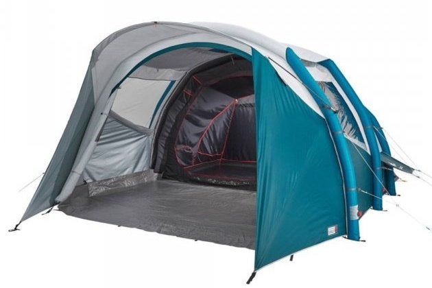 Quechua Air Seconds 5.2 Fresh & Black + pomp, Caravanes & Camping, Tentes, Enlèvement, Comme neuf, Jusqu'à 5