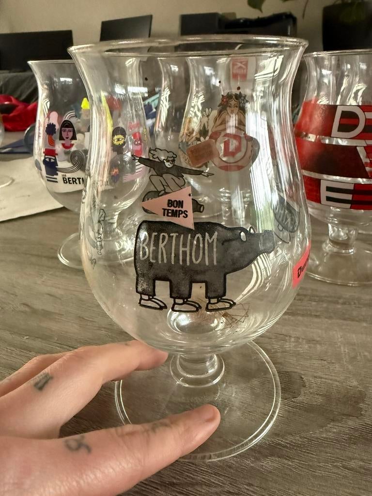 Duvel berthom, Verzamelen, Glas en Drinkglazen, Ophalen, Zo goed als nieuw