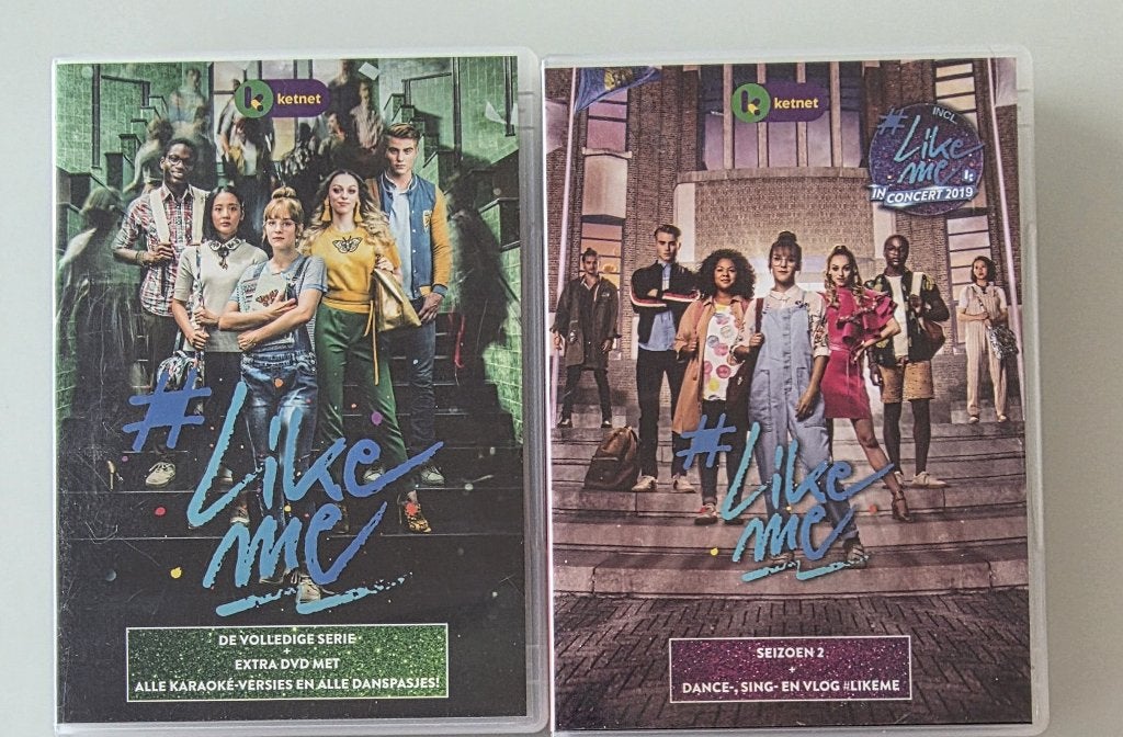 DVD's Like Me : seiz 1 en 2 + CD's Like Me 1 , 2 en 3, Ophalen of Verzenden